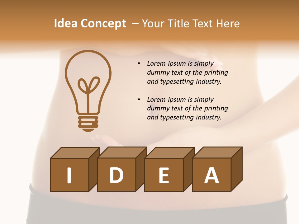 Body Black Slimming PowerPoint Template