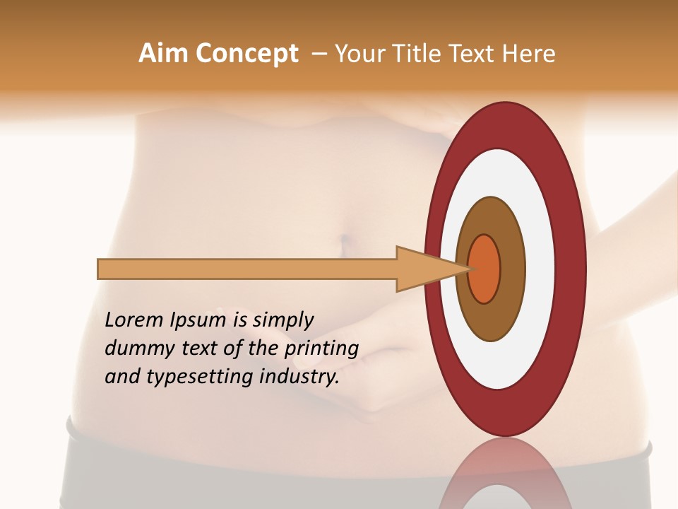 Body Black Slimming PowerPoint Template