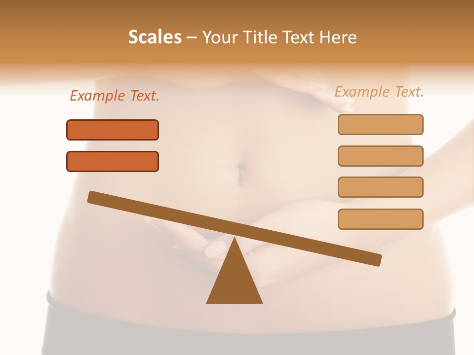 Body Black Slimming PowerPoint Template