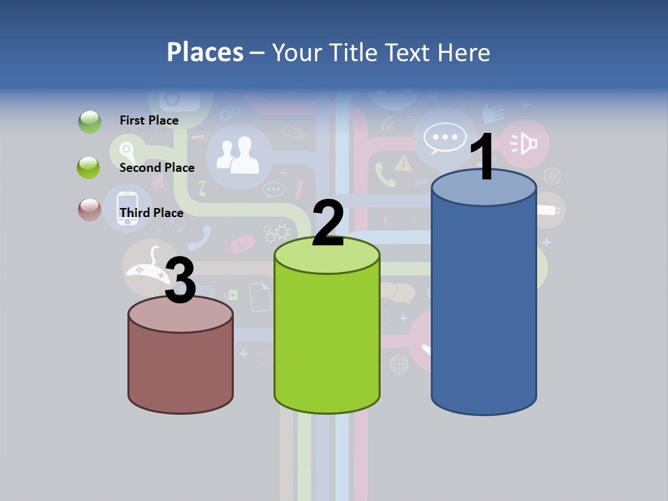 People Network Tree Social Media PowerPoint Template