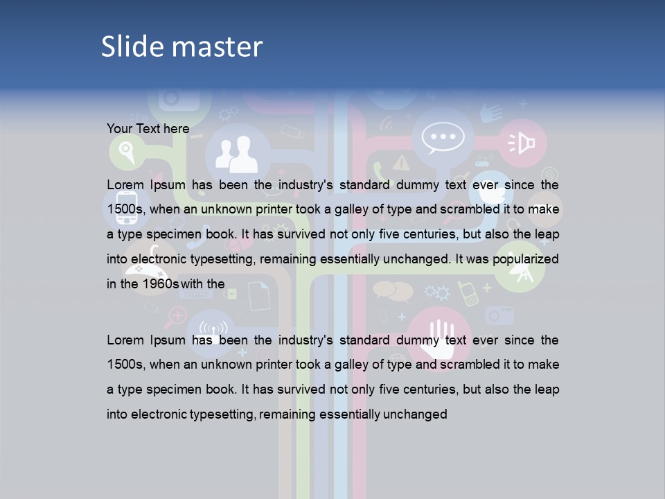 People Network Tree Social Media PowerPoint Template