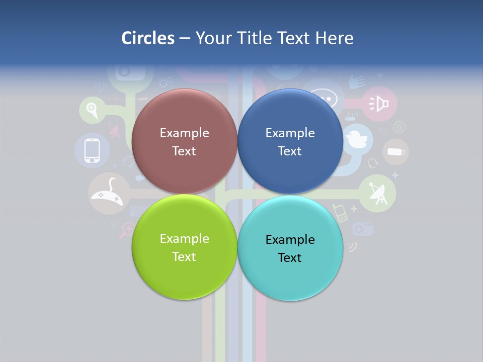 People Network Tree Social Media PowerPoint Template