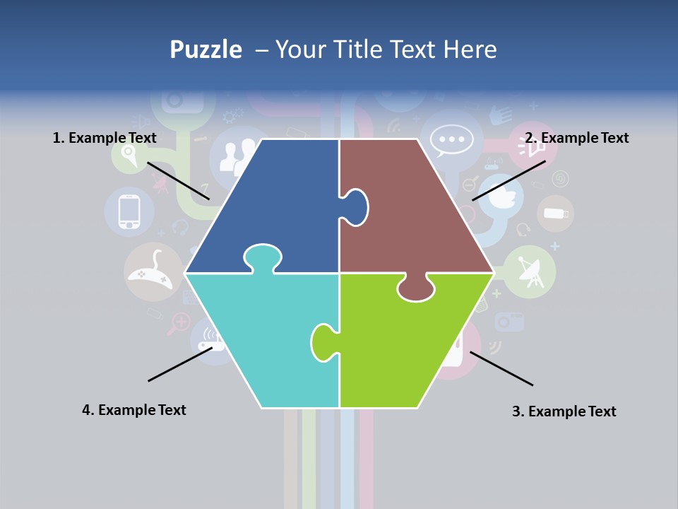 People Network Tree Social Media PowerPoint Template