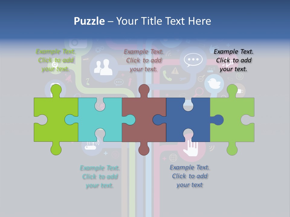 People Network Tree Social Media PowerPoint Template