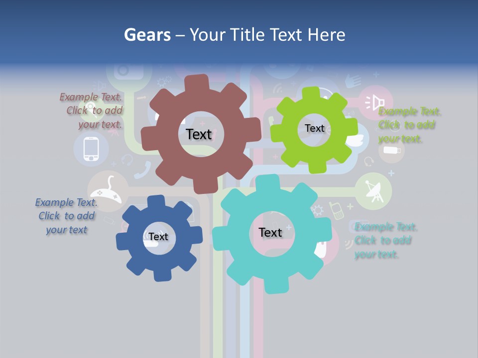 People Network Tree Social Media PowerPoint Template