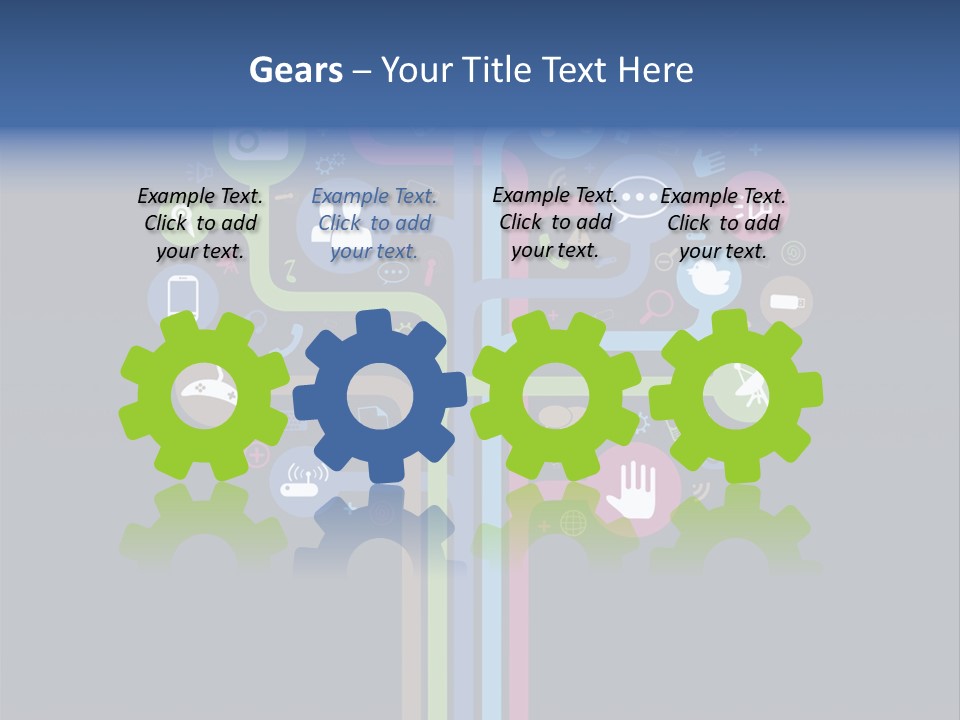 People Network Tree Social Media PowerPoint Template