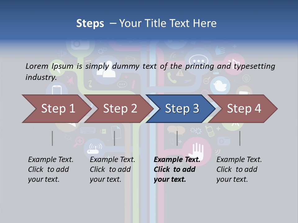 People Network Tree Social Media PowerPoint Template