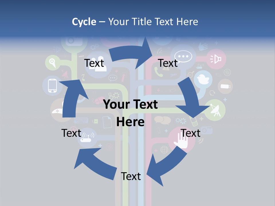 People Network Tree Social Media PowerPoint Template