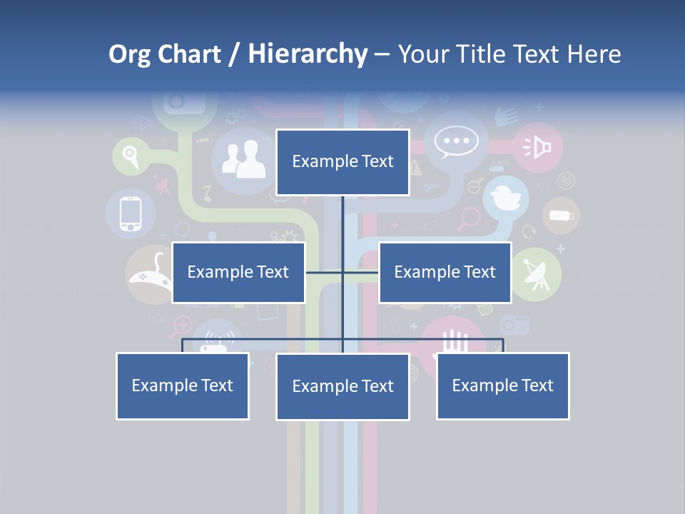People Network Tree Social Media PowerPoint Template
