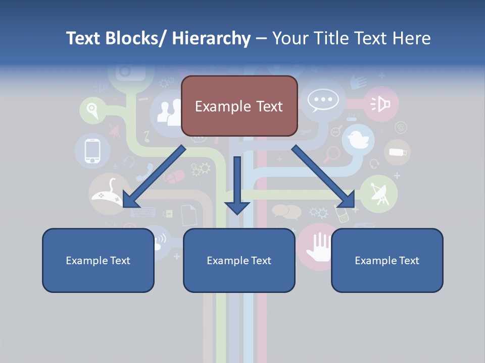 People Network Tree Social Media PowerPoint Template