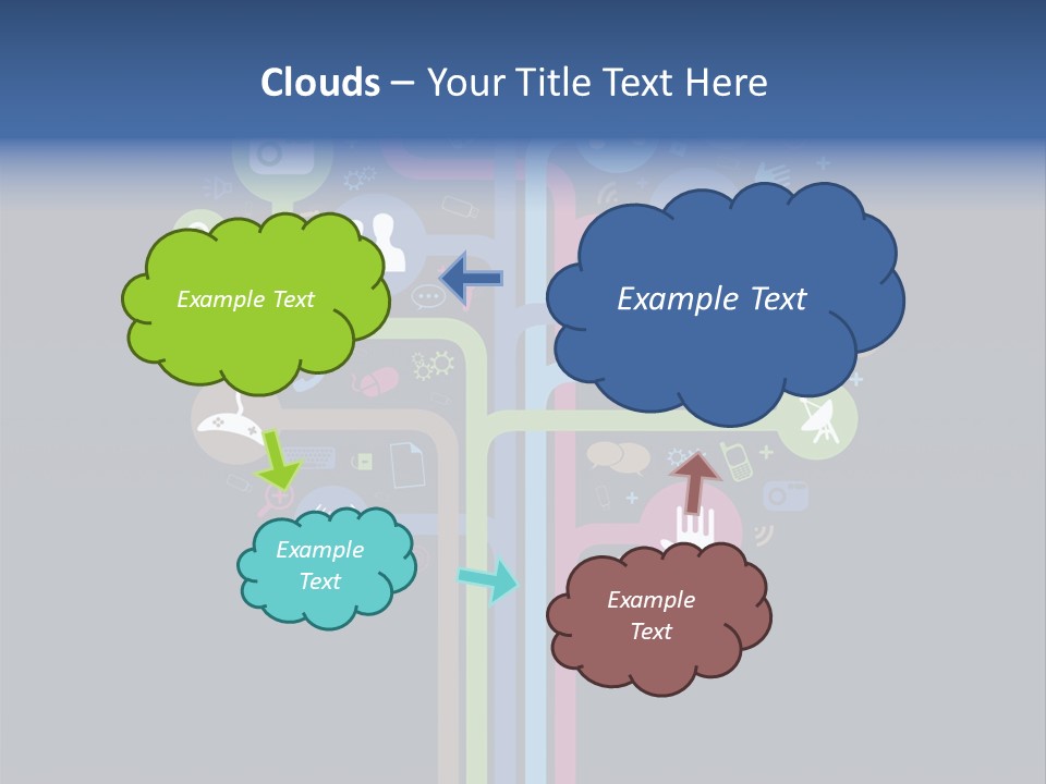 People Network Tree Social Media PowerPoint Template