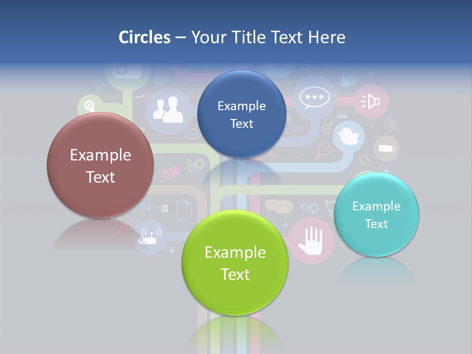 People Network Tree Social Media PowerPoint Template