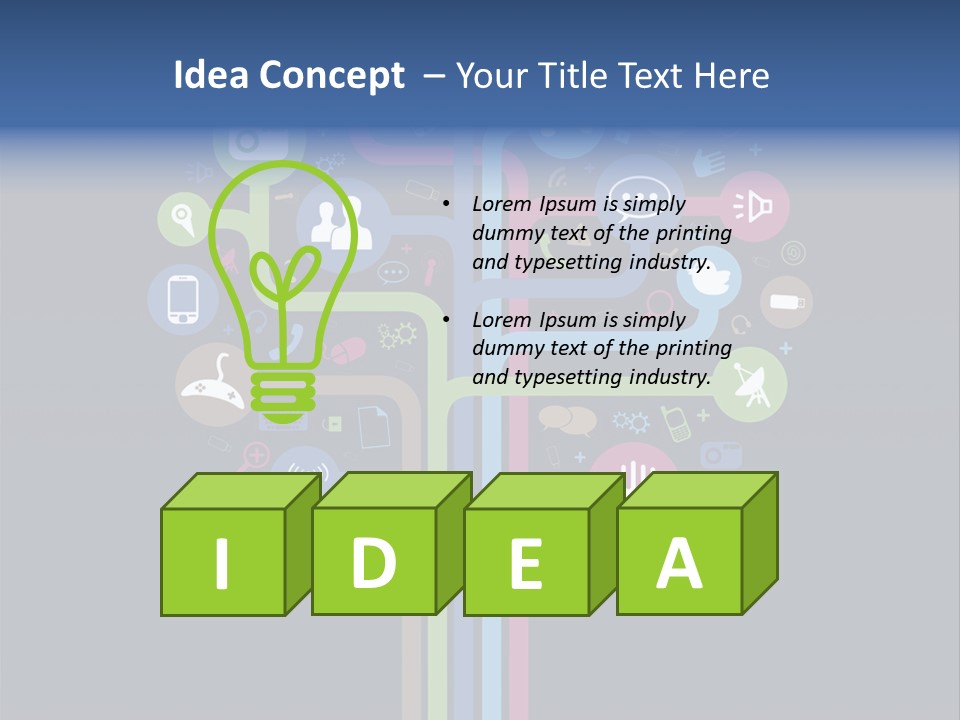 People Network Tree Social Media PowerPoint Template