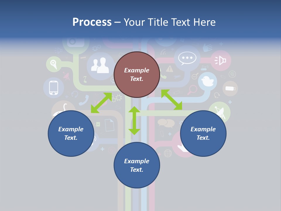 People Network Tree Social Media PowerPoint Template