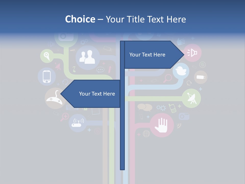 People Network Tree Social Media PowerPoint Template