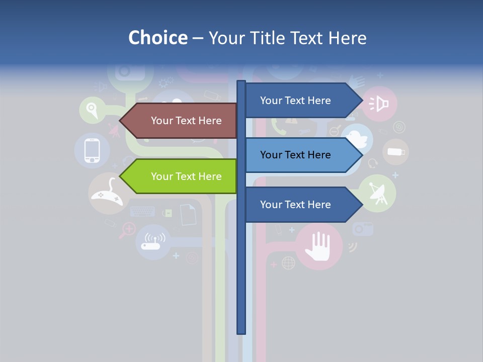 People Network Tree Social Media PowerPoint Template