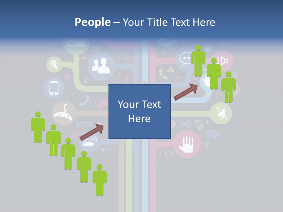 People Network Tree Social Media PowerPoint Template