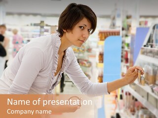 Lifestyle Shopaholic Supermarket PowerPoint Template