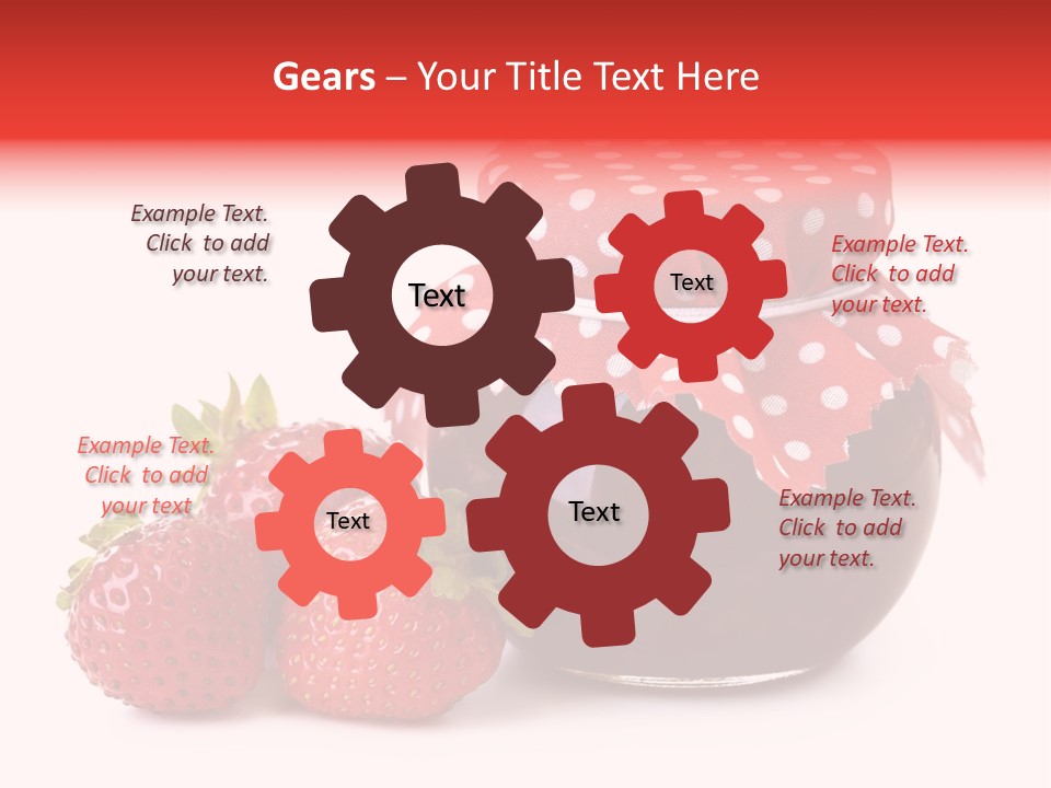 Confiture Dotted Red PowerPoint Template