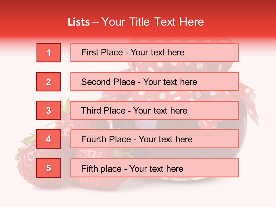 Confiture Dotted Red PowerPoint Template