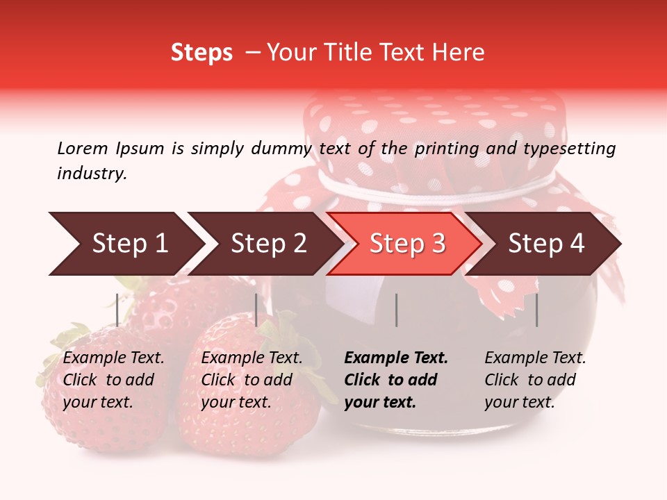 Confiture Dotted Red PowerPoint Template