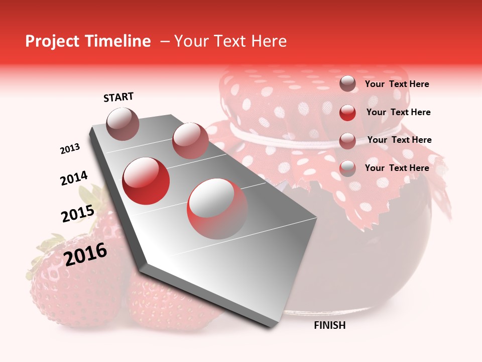 Confiture Dotted Red PowerPoint Template