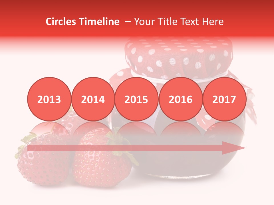 Confiture Dotted Red PowerPoint Template