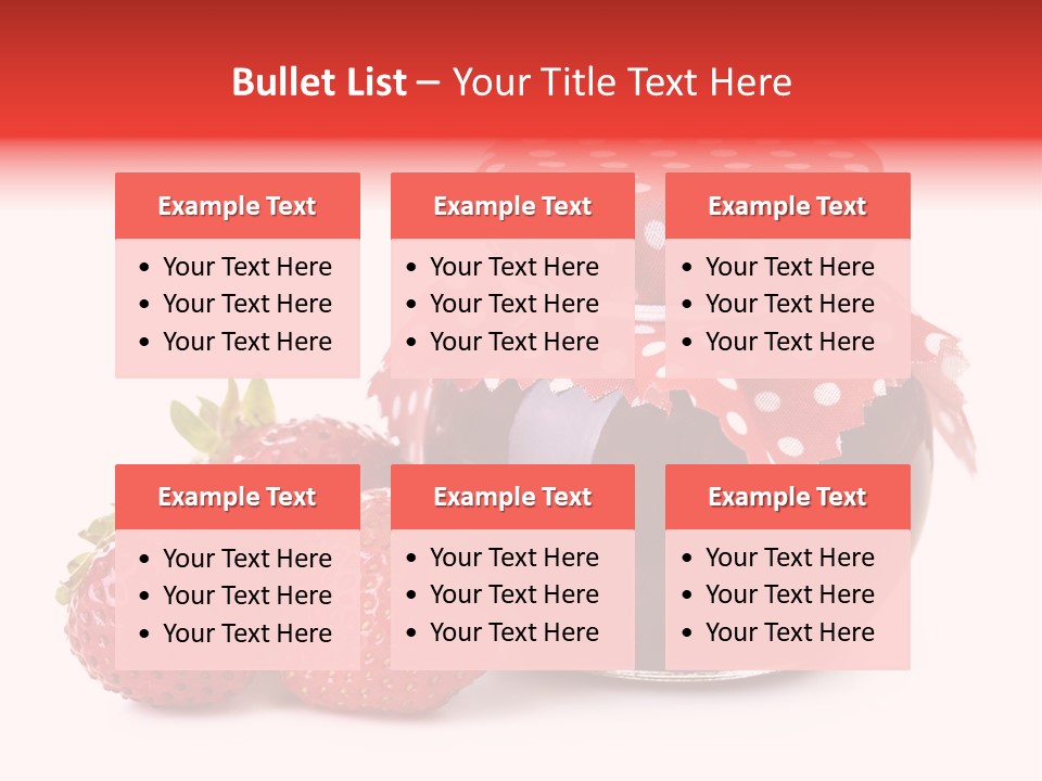 Confiture Dotted Red PowerPoint Template