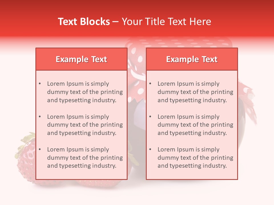 Confiture Dotted Red PowerPoint Template