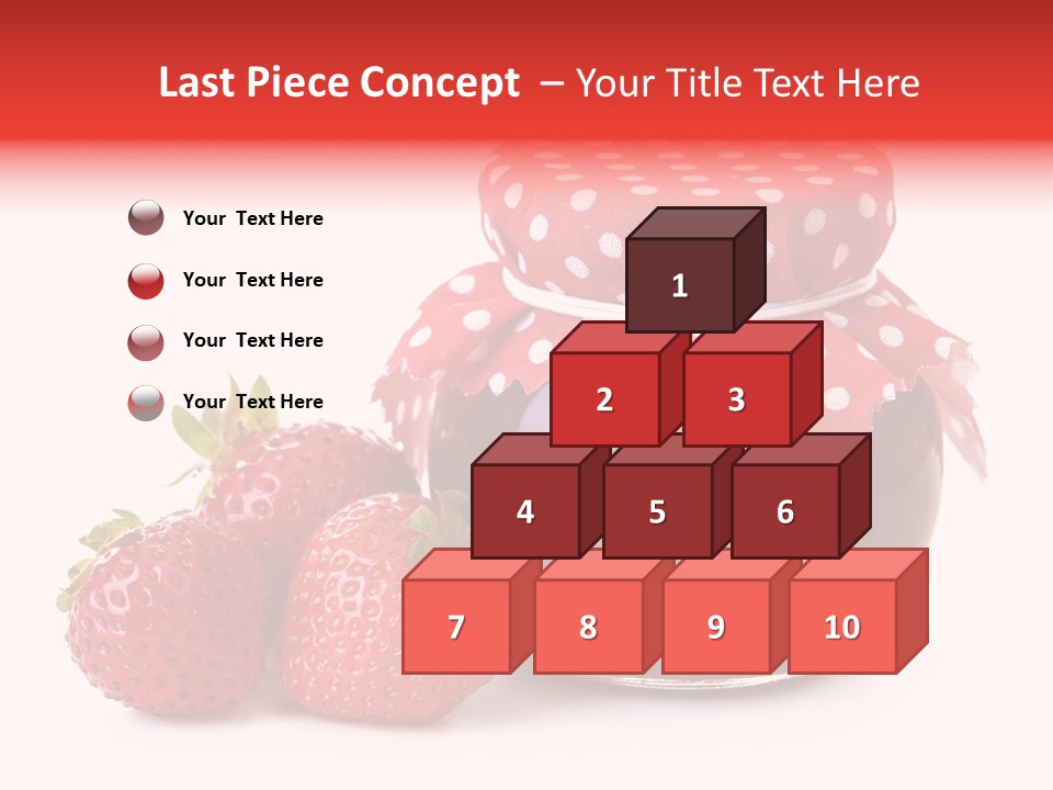 Confiture Dotted Red PowerPoint Template