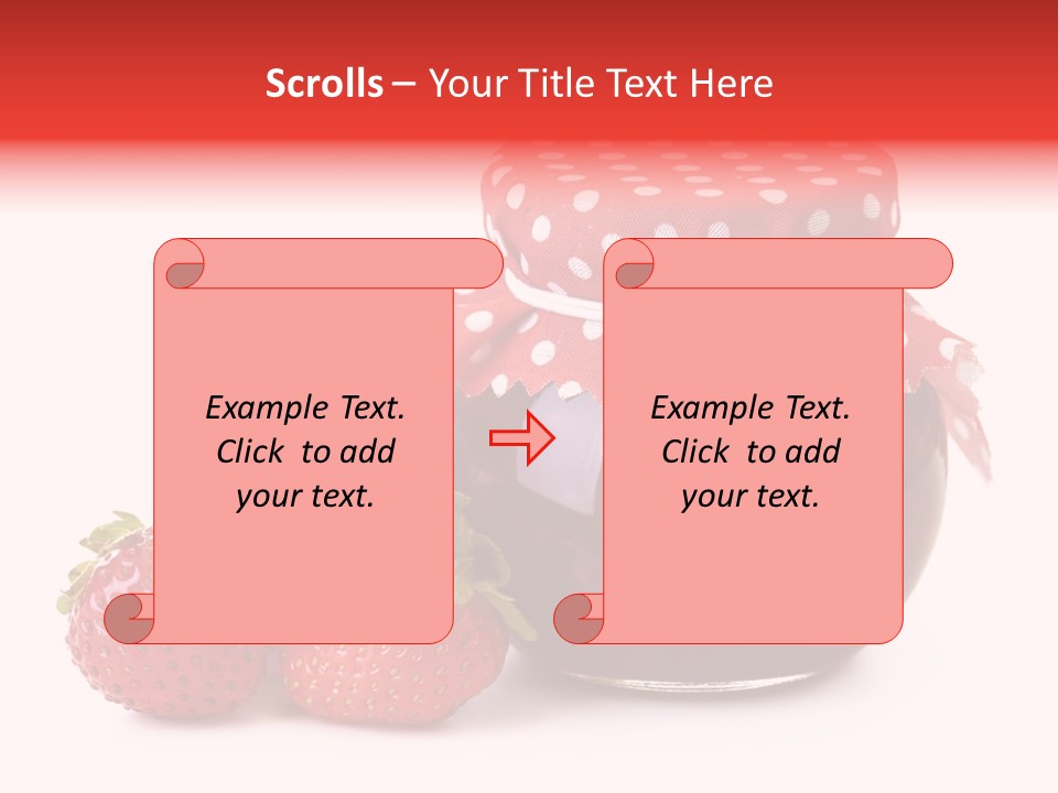 Confiture Dotted Red PowerPoint Template