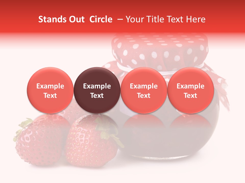 Confiture Dotted Red PowerPoint Template