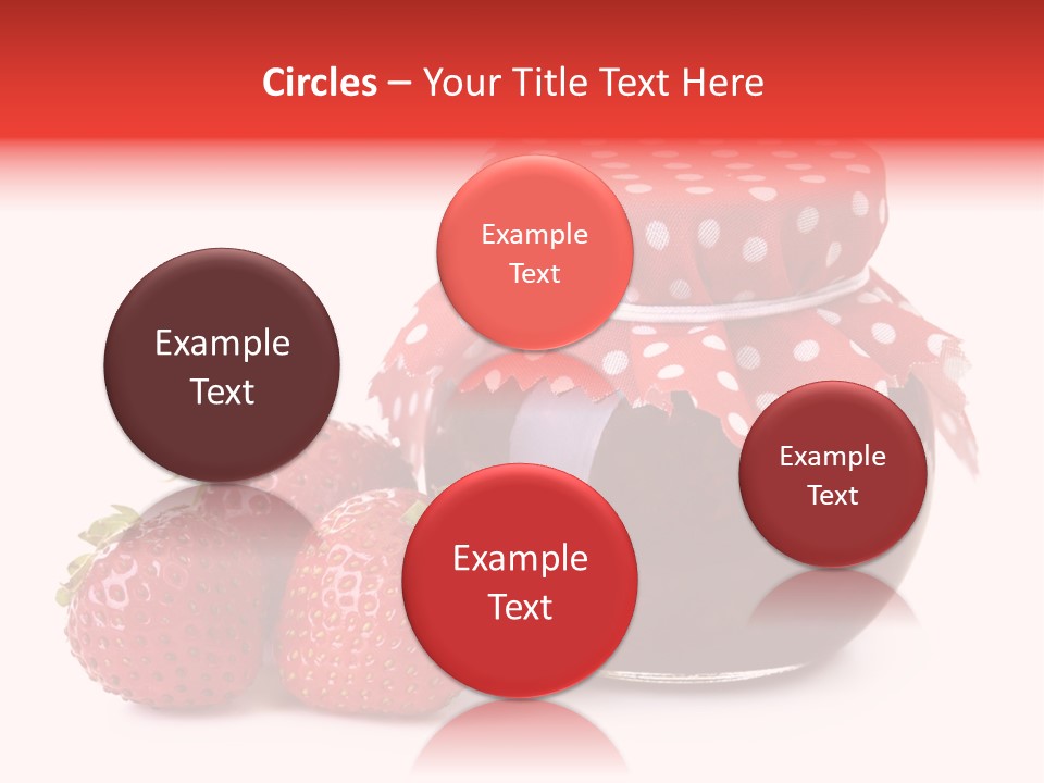 Confiture Dotted Red PowerPoint Template