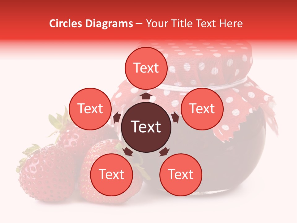 Confiture Dotted Red PowerPoint Template