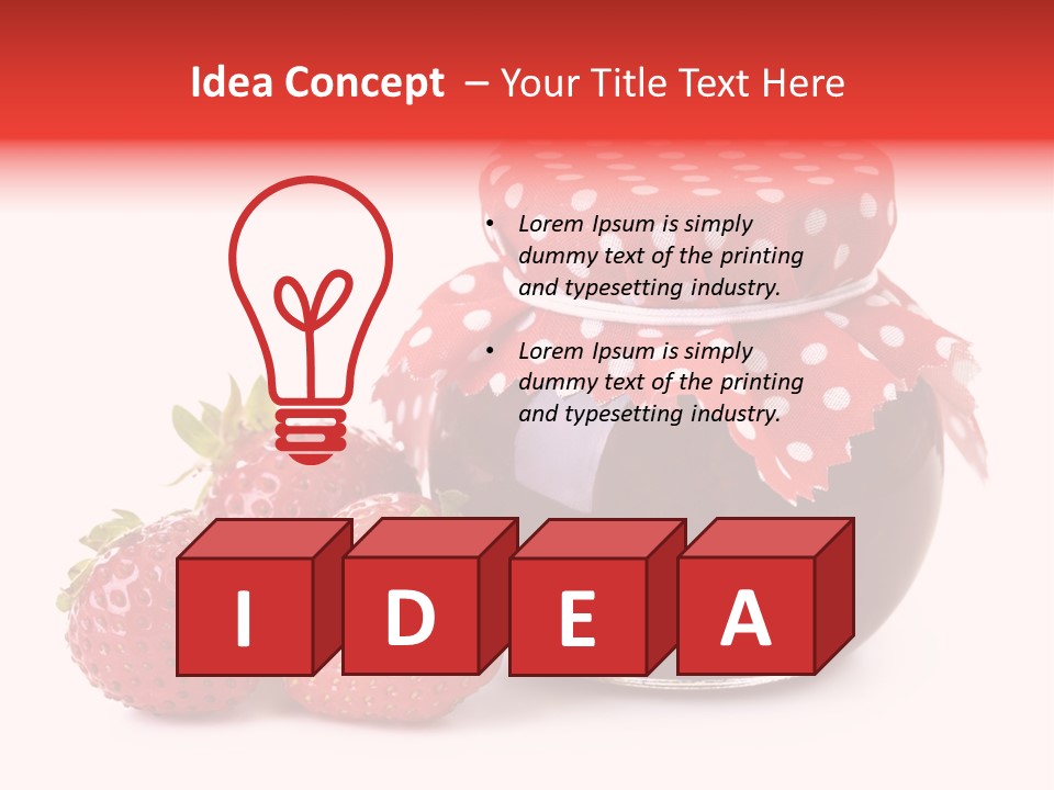 Confiture Dotted Red PowerPoint Template