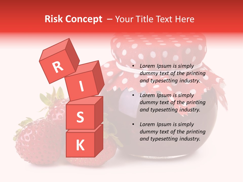 Confiture Dotted Red PowerPoint Template