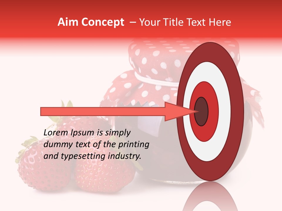 Confiture Dotted Red PowerPoint Template