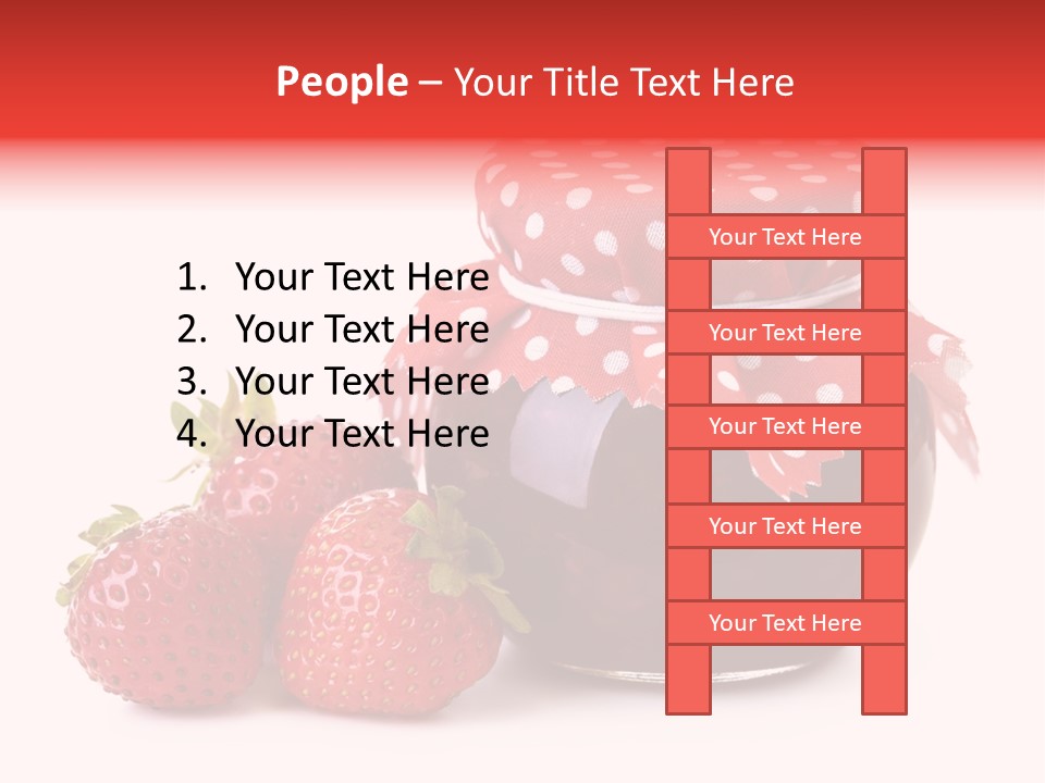 Confiture Dotted Red PowerPoint Template