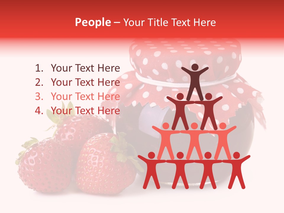 Confiture Dotted Red PowerPoint Template