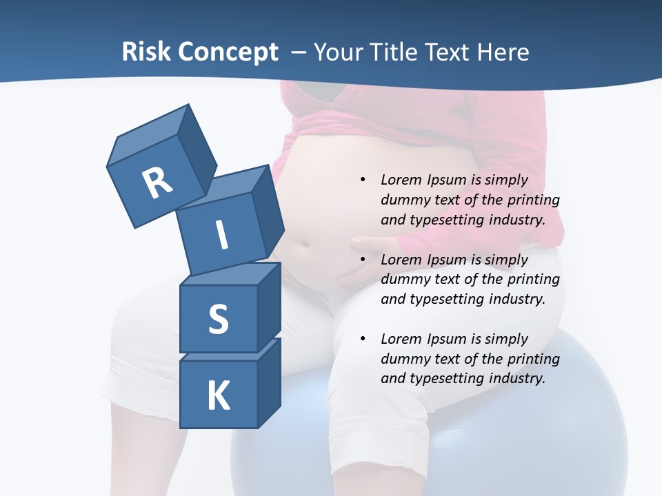 Health Care Overweight Caucasian PowerPoint Template