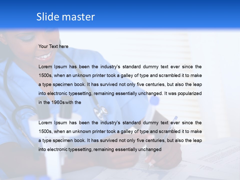 Cute Black Female PowerPoint Template