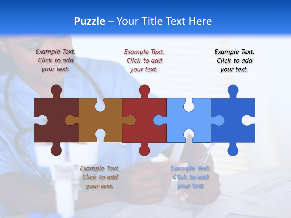 Cute Black Female PowerPoint Template