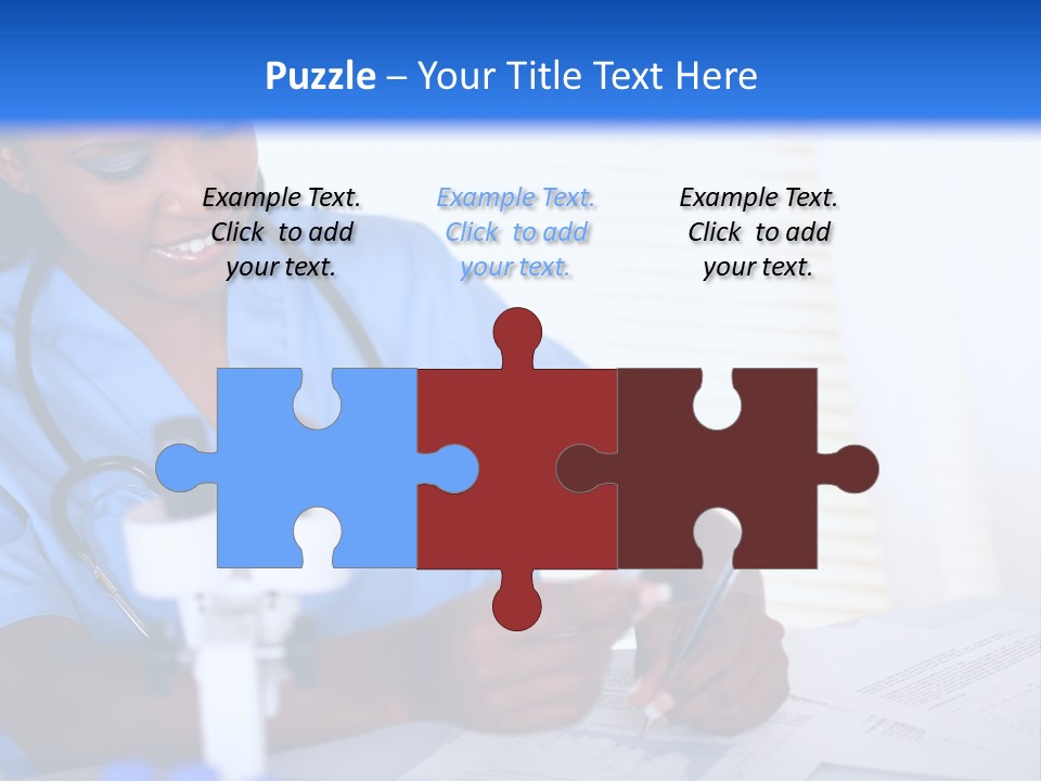 Cute Black Female PowerPoint Template