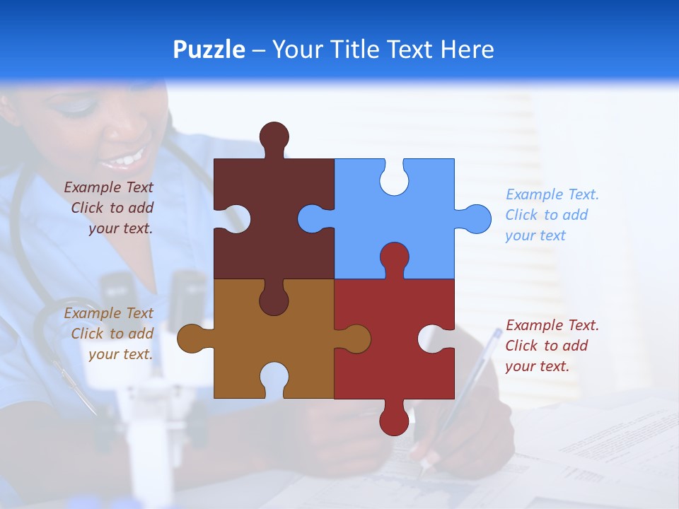 Cute Black Female PowerPoint Template