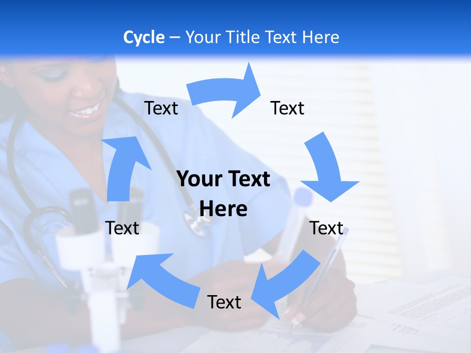 Cute Black Female PowerPoint Template