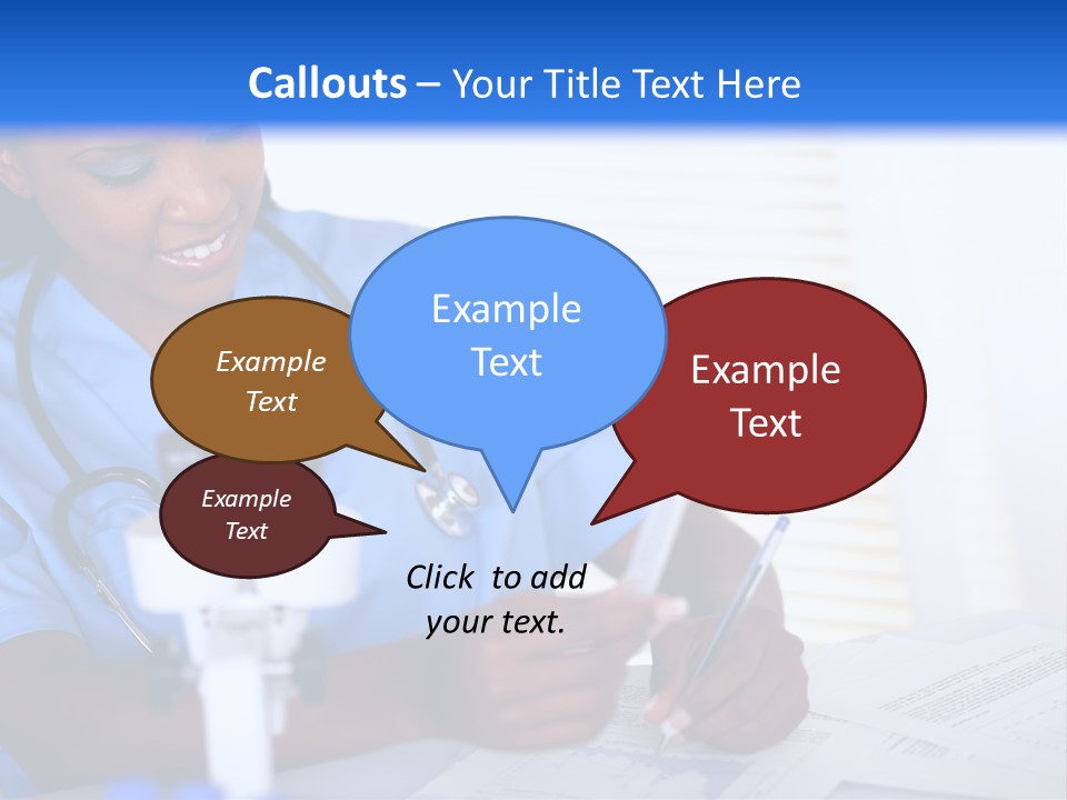 Cute Black Female PowerPoint Template