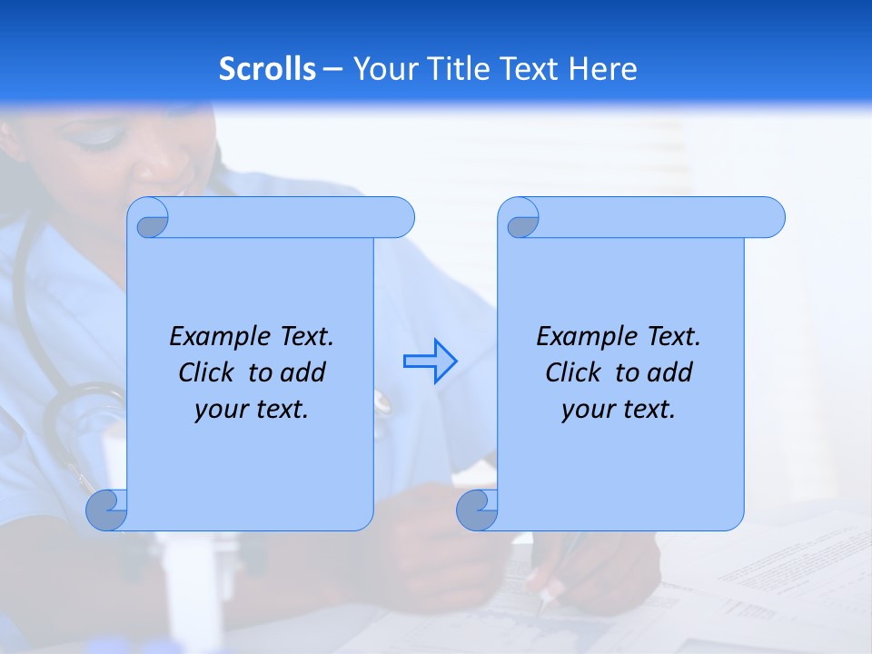 Cute Black Female PowerPoint Template