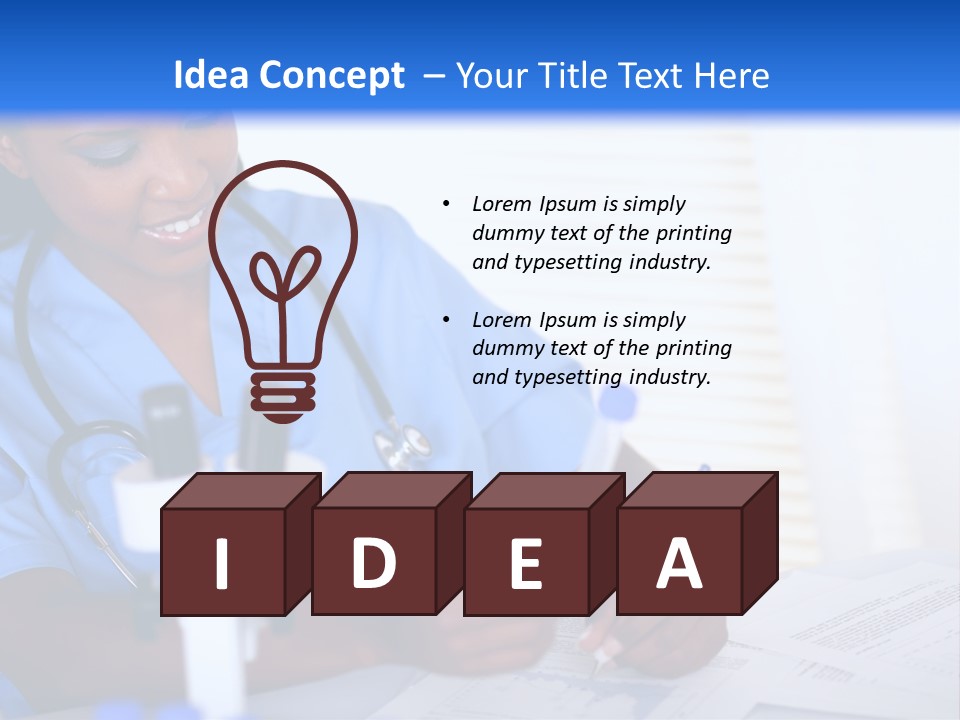 Cute Black Female PowerPoint Template