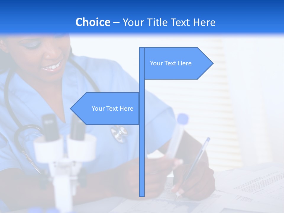 Cute Black Female PowerPoint Template