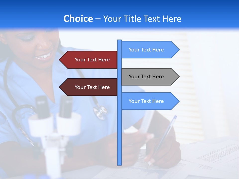 Cute Black Female PowerPoint Template